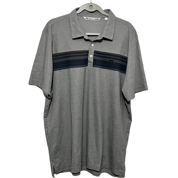 Travis Mathew Gray Polo Golf Shirt Size XL  NWOT - Picture 1 of 4